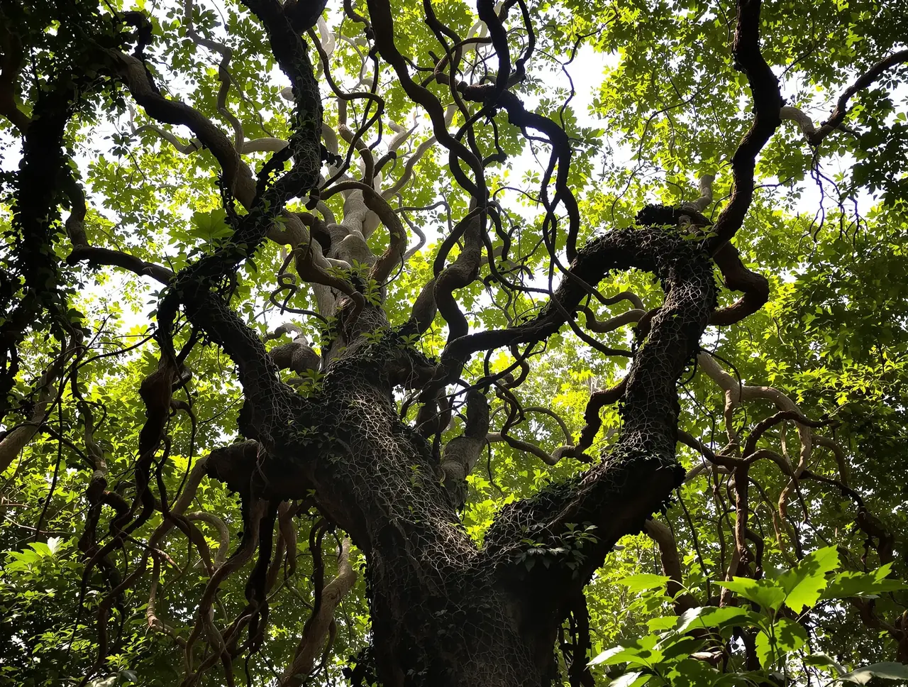 藤蔓的建筑学：不用一钉一铆的天然结构